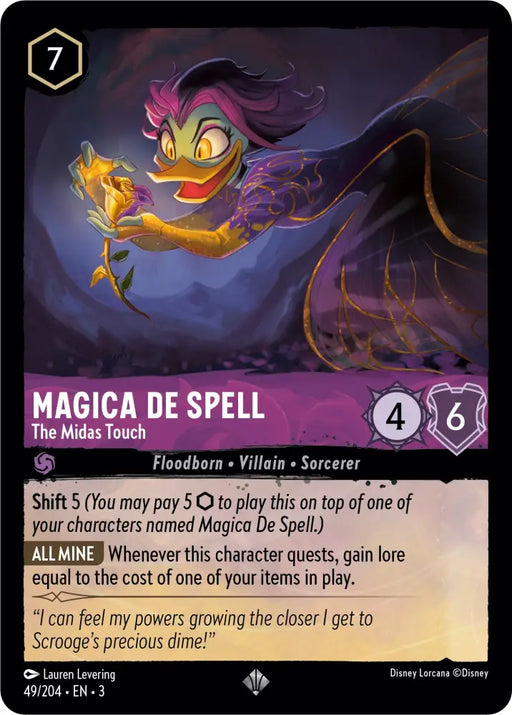 Magica De Spell - The Midas Touch (49/204) [Into the Inklands] - Lorcana Single
