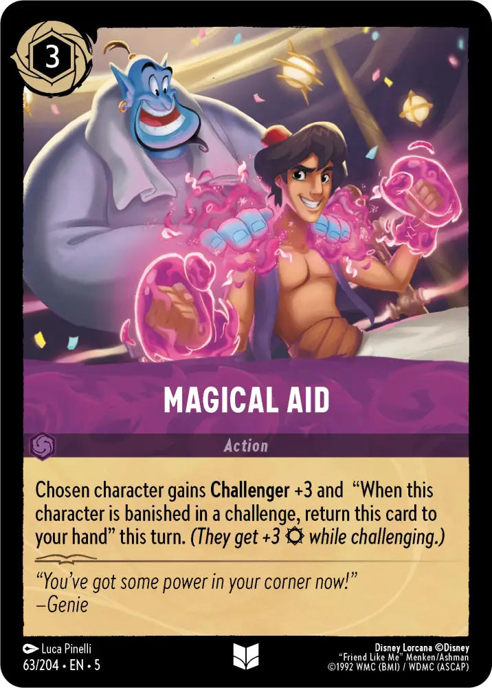 Magical Aid (63/204) [Shimmering Skies] - Lorcana Single