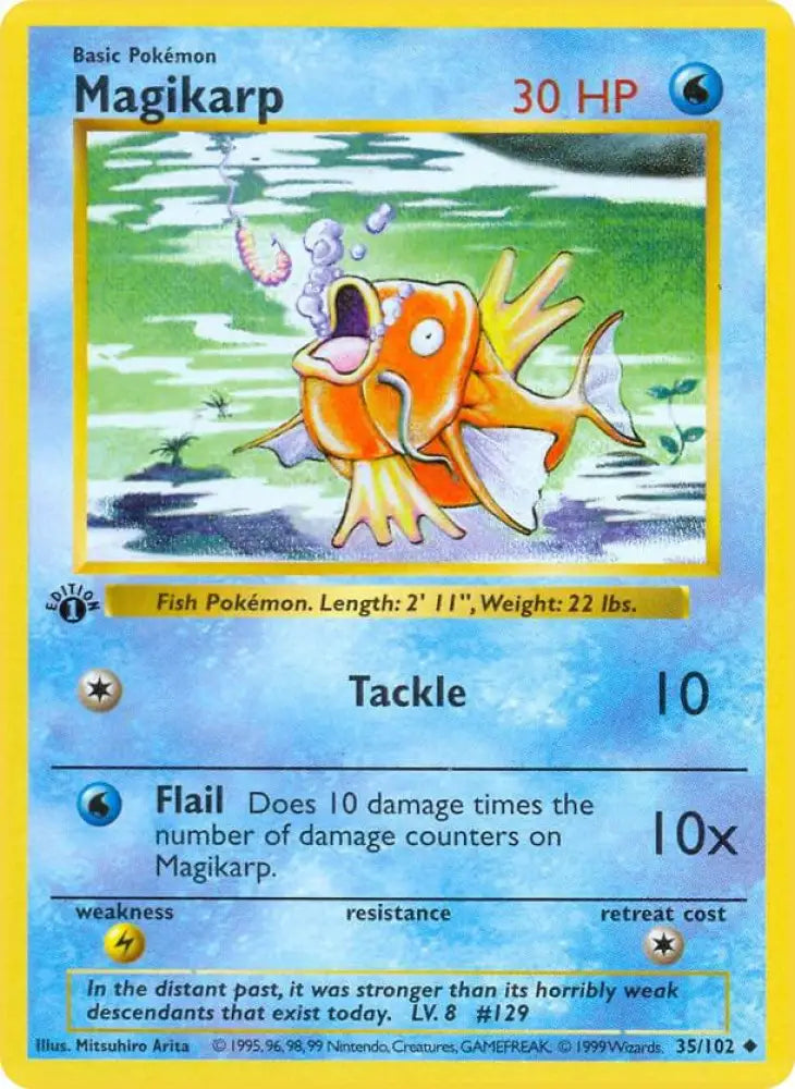 Magikarp (035/102) [Base Set Shadowless (1st Edition)]