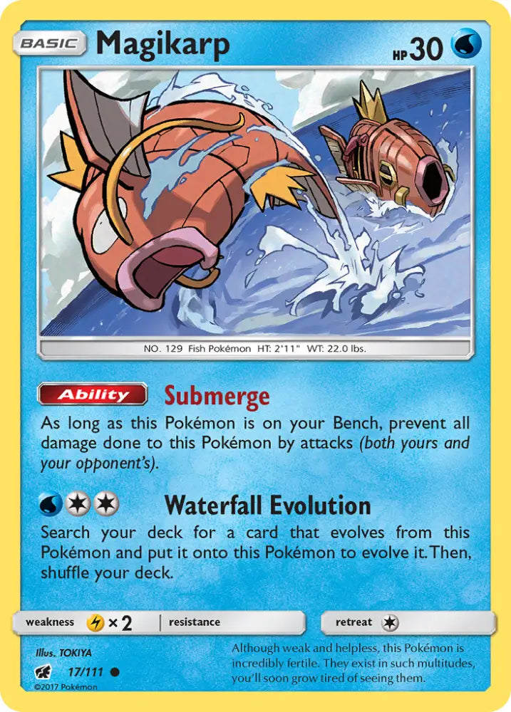 Magikarp (17/111) [Sun & Moon: Crimson Invasion] - Pokemon Single