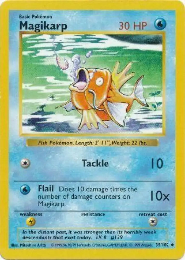 Magikarp (35/102) [Base Set Shadowless Unlimited] - Pokemon Single