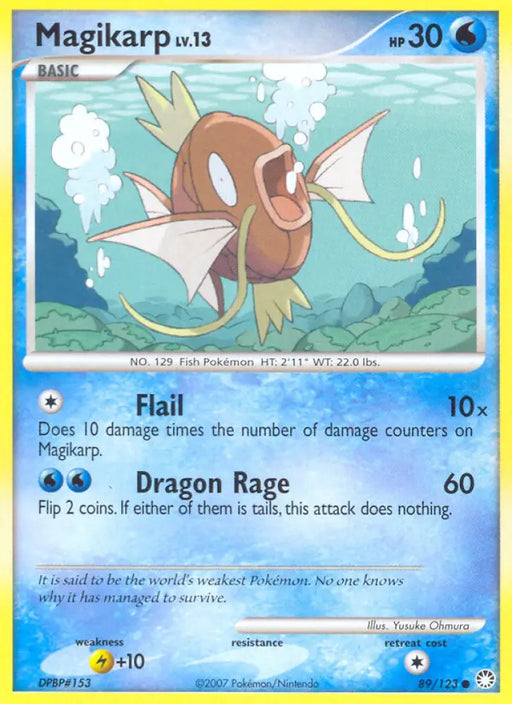 Magikarp (89/123) [Diamond & Pearl: Mysterious Treasures] - Pokemon Single