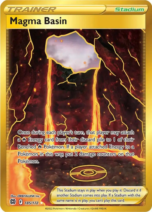 Magma Basin (185/172) [Sword & Shield: Brilliant Stars] - Pokemon Single