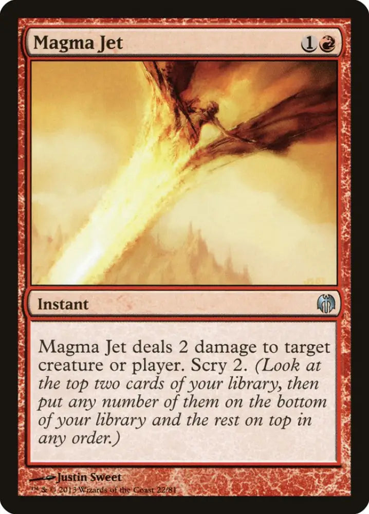 Magma Jet [Duel Decks: Heroes vs. Monsters] - MTG Single