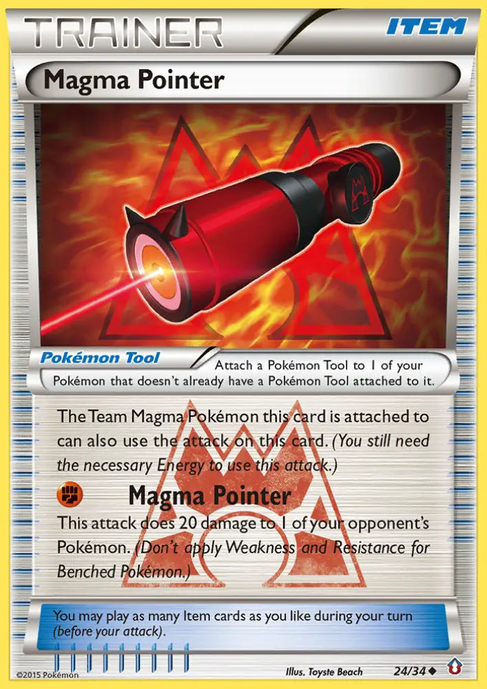 Magma Pointer (24/34) [XY: Double Crisis] - Pokemon Single