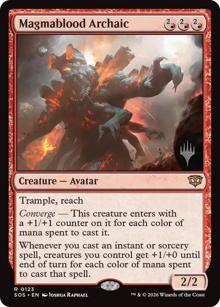 Magmablood Archaic (123) [Secrets of Strixhaven Promos]