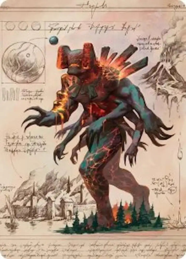 Magmablood Archaic Art Card (31) [Secrets of Strixhaven Art Series]
