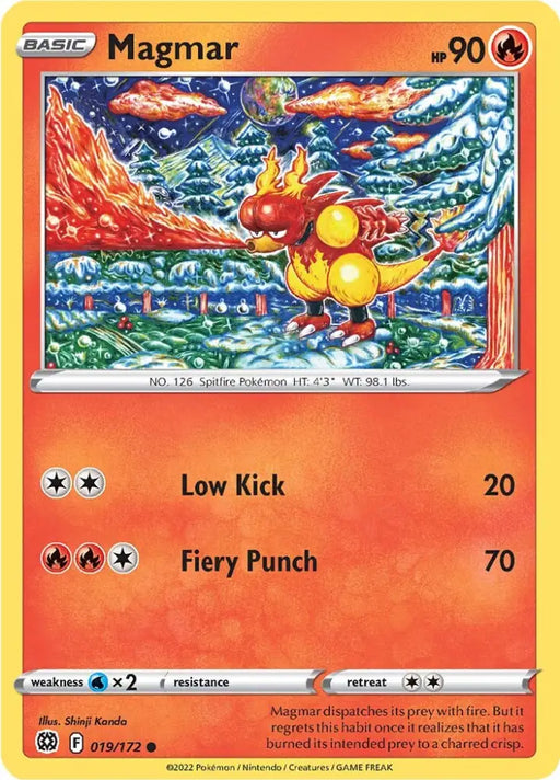 Magmar (019/172) [Sword & Shield: Brilliant Stars] - Pokemon Single