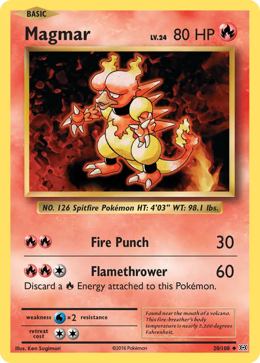 Magmar (20/108) [XY: Evolutions] - Pokemon Single
