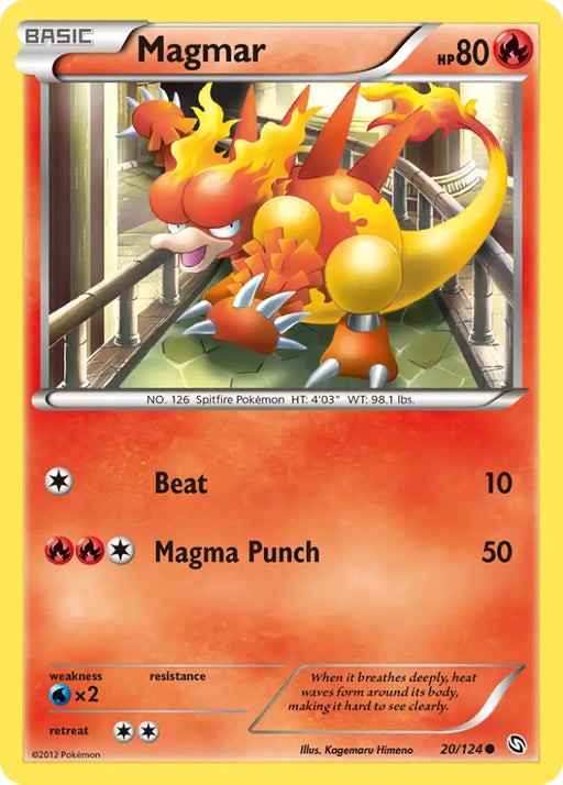 Magmar (20/124) [Black & White: Dragons Exalted] - Pokemon Single