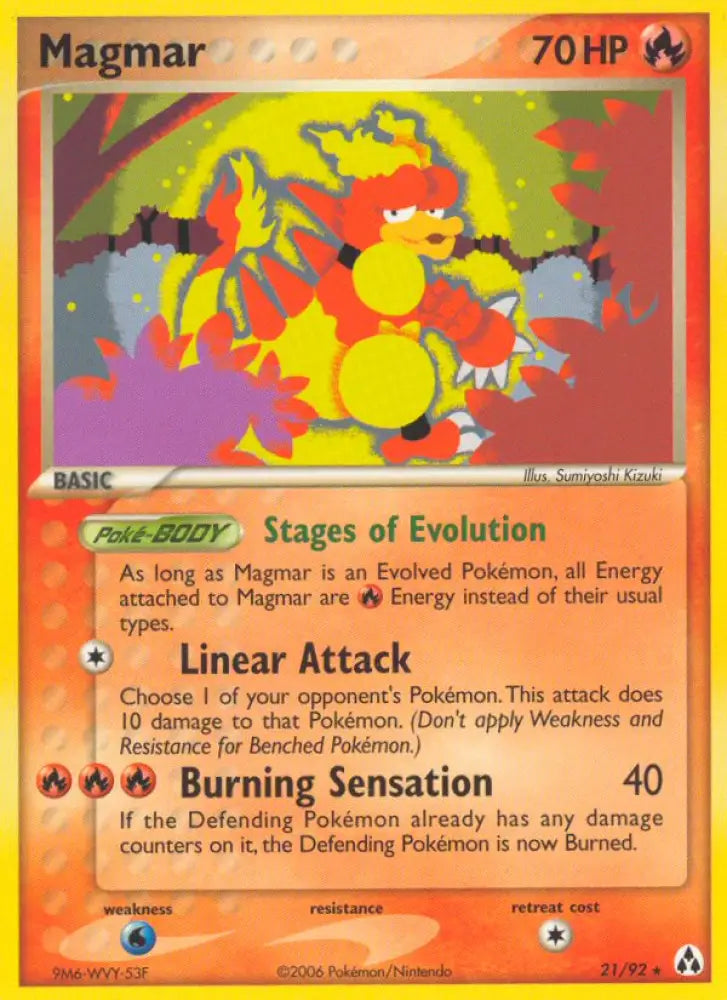 Magmar (21/92) [EX: Legend Maker] - Pokemon Single