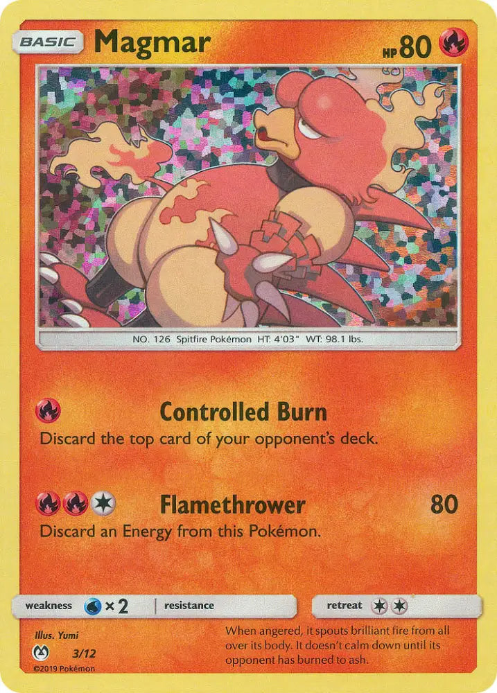Magmar (3/12) [McDonald’s Promos: 2019 Collection] - Pokemon Single