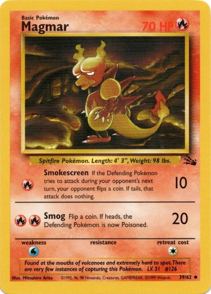 Magmar (39/62) [Fossil Unlimited] - Pokemon Single
