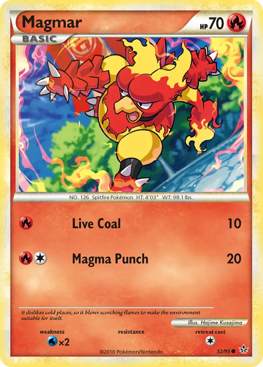 Magmar (52/95) [HeartGold & SoulSilver: Unleashed] - Pokemon Single
