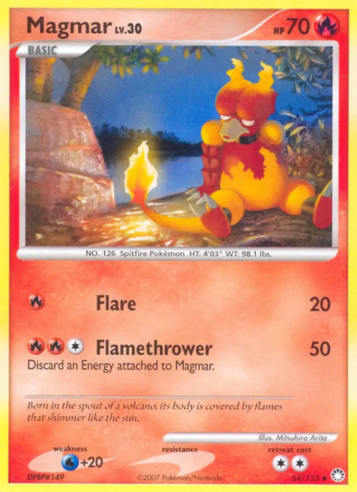 Magmar (54/123) [Diamond & Pearl: Mysterious Treasures] - Pokemon Single