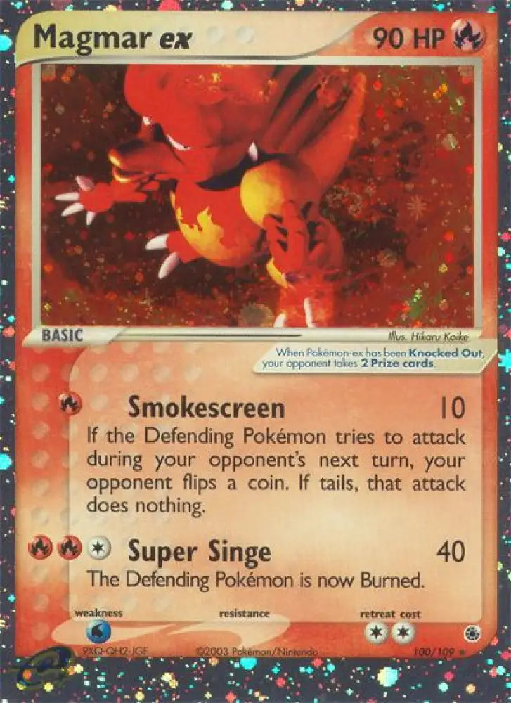Magmar ex (100/109) [EX: Ruby & Sapphire] - Pokemon Single