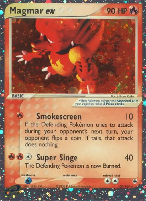 Magmar ex (100/109) [EX: Ruby & Sapphire] - Pokemon Single
