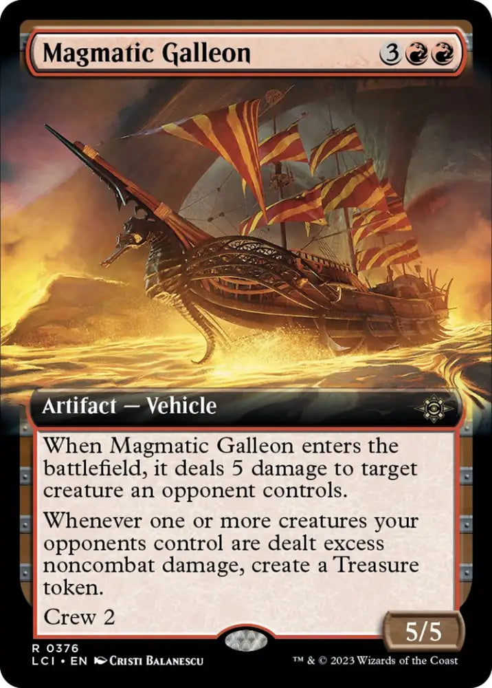 Magmatic Galleon (Extended Art) [The Lost Caverns of Ixalan] - MTG Single