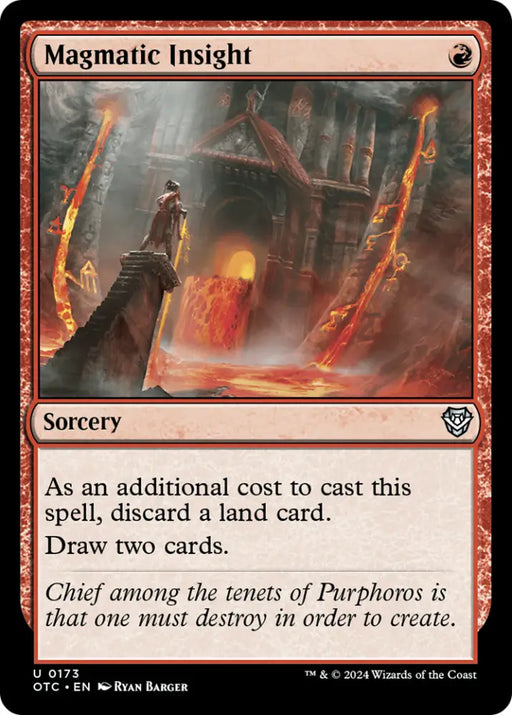 Magmatic Insight [Outlaws of Thunder Junction Commander] - MTG Single