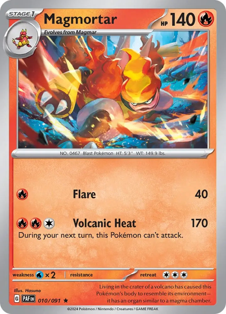 Magmortar (010/091) [Scarlet & Violet: Paldean Fates] - Pokemon Single