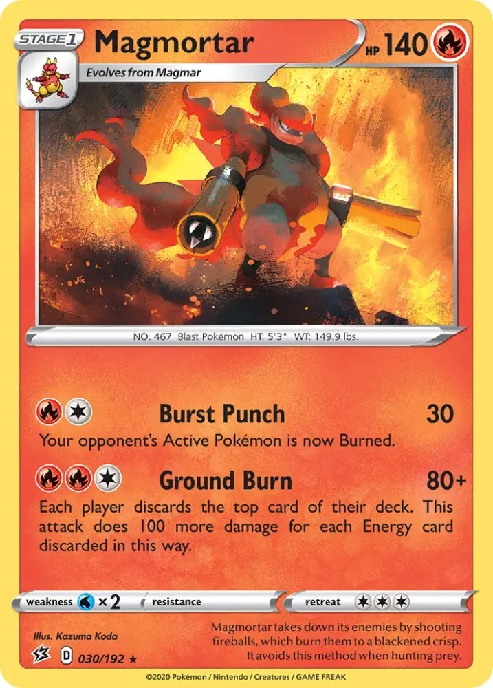 Magmortar (030/192) [Sword & Shield: Rebel Clash] - Pokemon Single