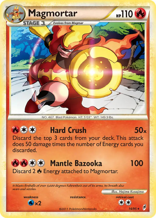 Magmortar (16/95) [HeartGold & SoulSilver: Call of Legends] - Pokemon Single