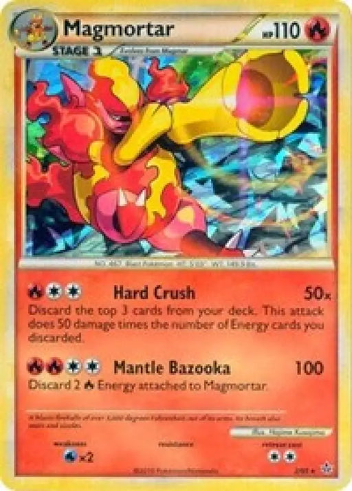 Magmortar (2/95) (Cracked Ice Holo) [HeartGold & SoulSilver: Unleashed] - Pokemon Single