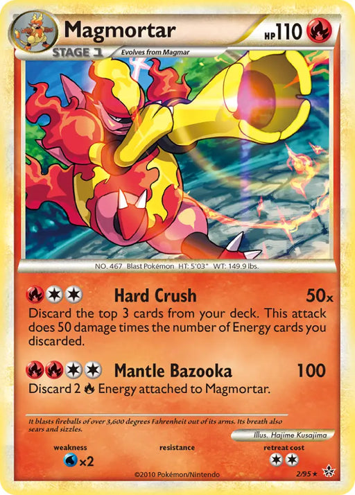Magmortar (2/95) [HeartGold & SoulSilver: Unleashed] - Pokemon Single