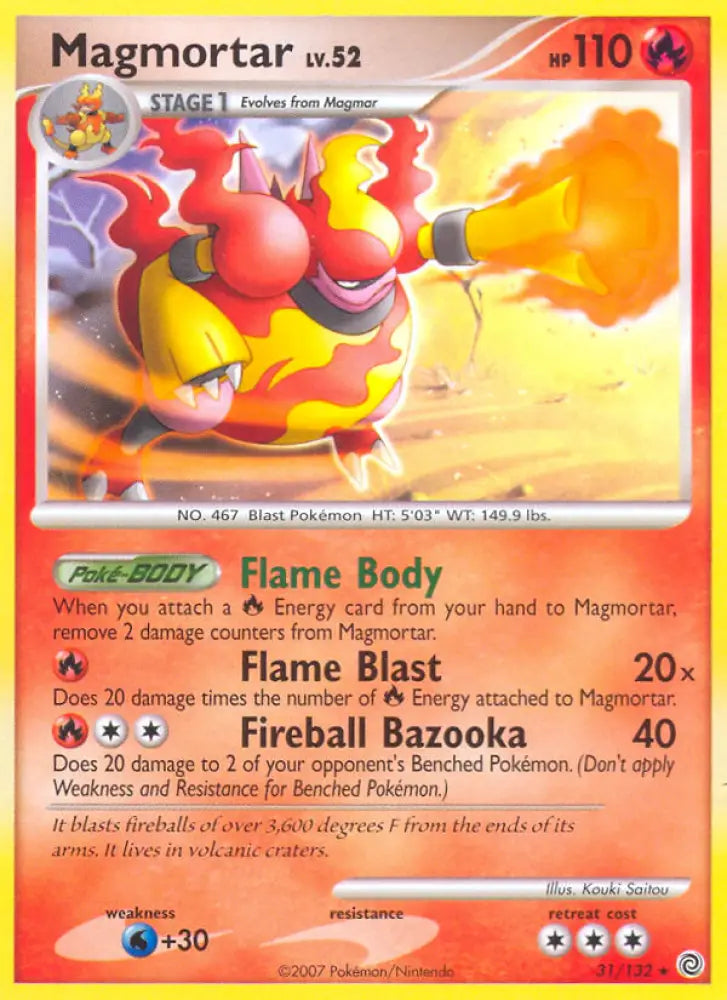 Magmortar (31/132) [Diamond & Pearl: Secret Wonders] - Pokemon Single