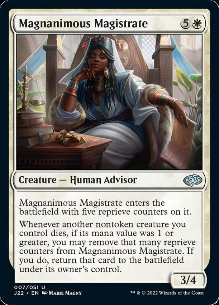 Magnanimous Magistrate [Jumpstart 2022] - MTG Single