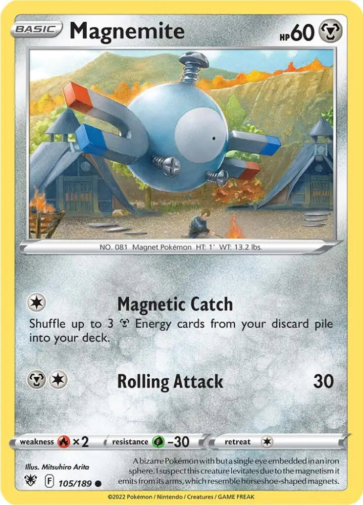 Magnemite (105/189) [Sword & Shield: Astral Radiance] - Pokemon Single