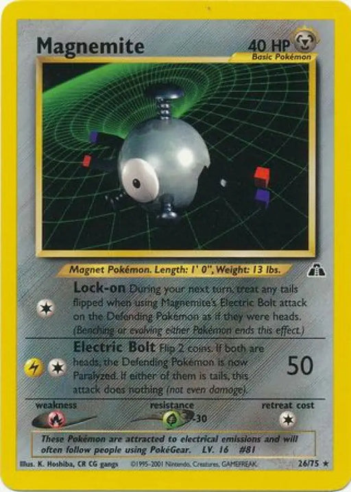 Magnemite (26/75) [Neo Discovery Unlimited] - Pokemon Single
