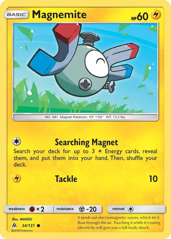 Magnemite (34/131) [Sun & Moon: Forbidden Light] - Pokemon Single