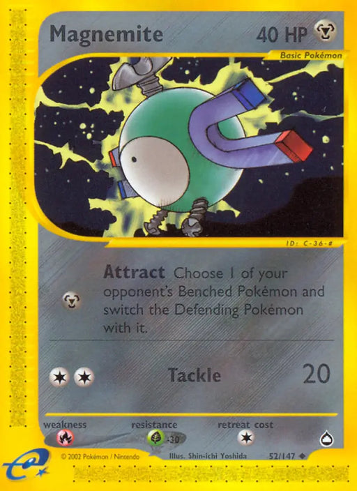 Magnemite (52/147) [Aquapolis] - Pokemon Single
