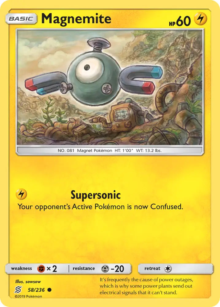 Magnemite (58/236) [Sun & Moon: Unified Minds] - Pokemon Single