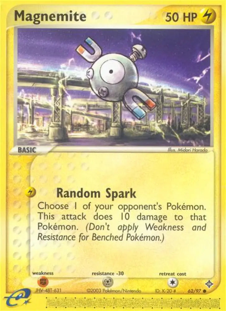 Magnemite (62/97) [EX: Dragon] - Pokemon Single