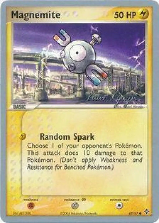 Magnemite (62/97) (Team Rushdown - Kevin Nguyen) [World Championships 2004] - Pokemon Single