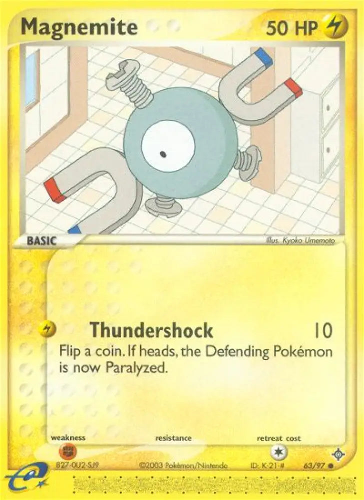 Magnemite (63/97) [EX: Dragon] - Pokemon Single