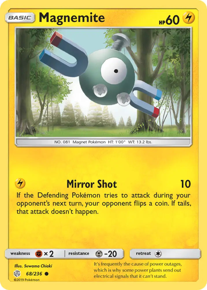 Magnemite (68/236) [Sun & Moon: Cosmic Eclipse] - Pokemon Single