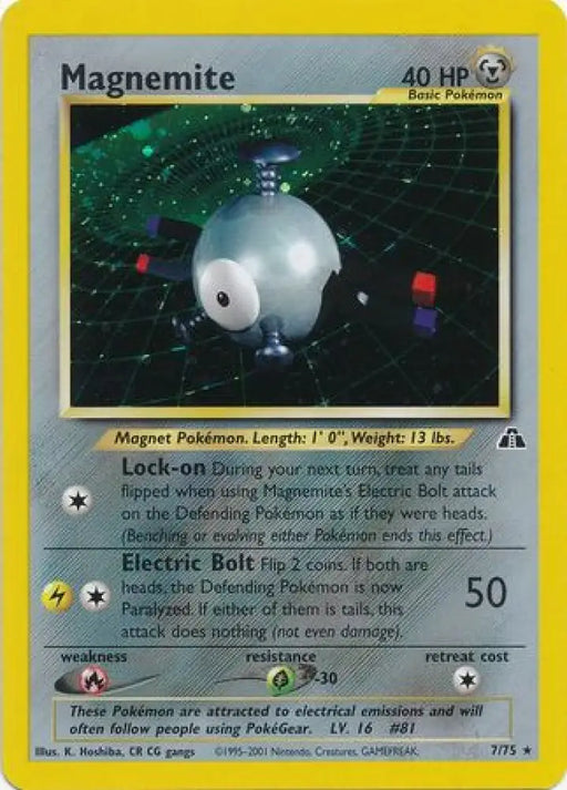 Magnemite (7/75) [Neo Discovery Unlimited] - Pokemon Single