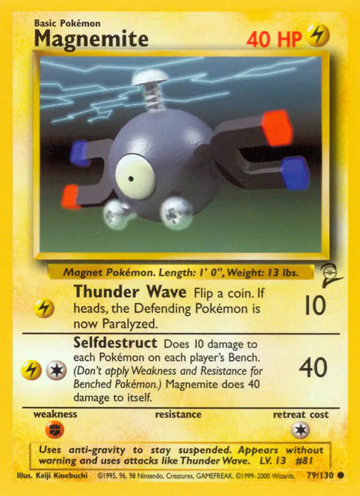 Magnemite (79/130) [Base Set 2] - Pokemon Single
