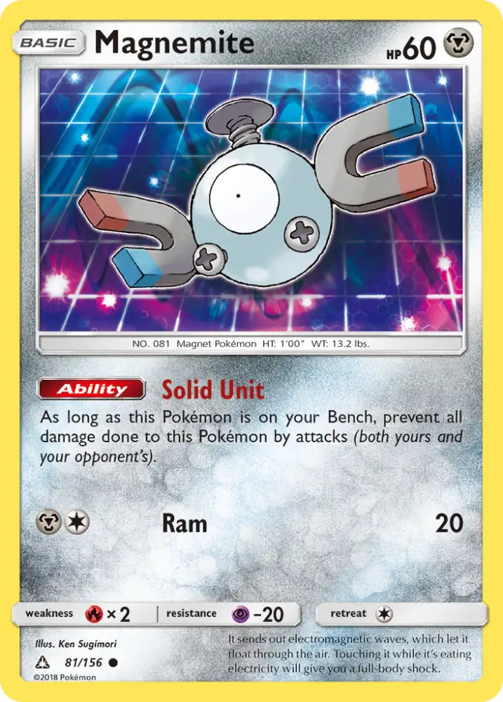 Magnemite (81/156) [Sun & Moon: Ultra Prism] - Pokemon Single