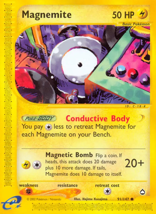 Magnemite (91/147) [Aquapolis] - Pokemon Single