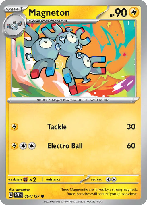 Magneton (064/197) [Scarlet & Violet: Obsidian Flames] - Pokemon Single