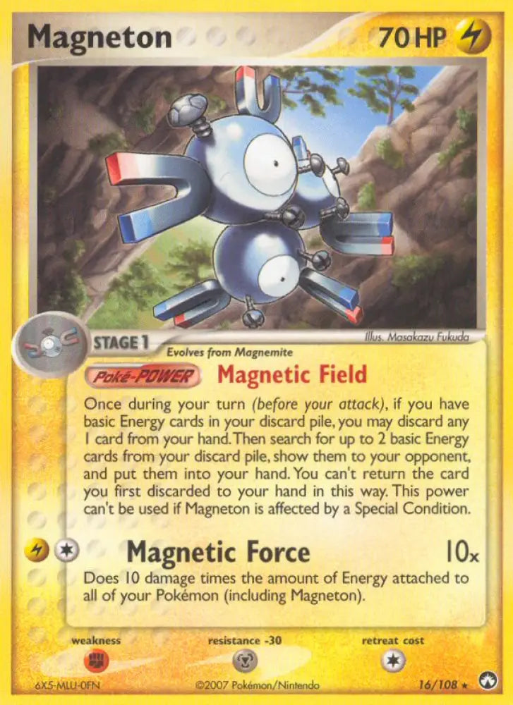 Magneton (16/108) [EX: Power Keepers] - Pokemon Single