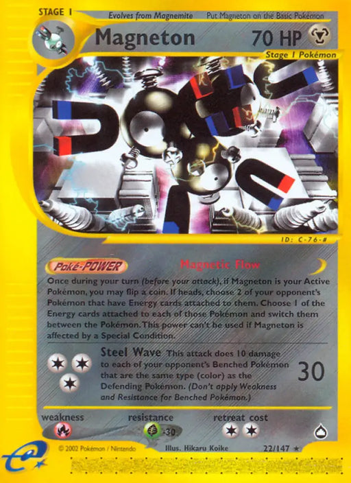Magneton (22/147) [Aquapolis] - Pokemon Single