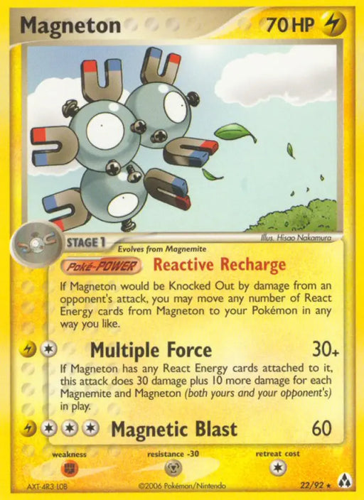 Magneton (22/92) [EX: Legend Maker] - Pokemon Single