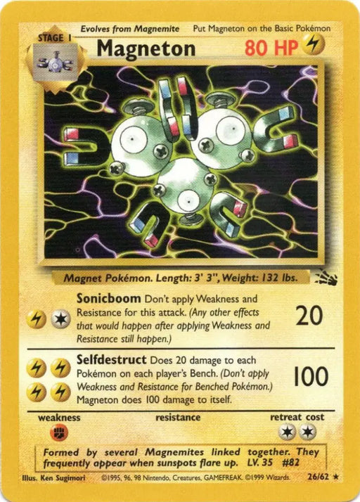 Magneton (26/62) [Fossil Unlimited] - Pokemon Single
