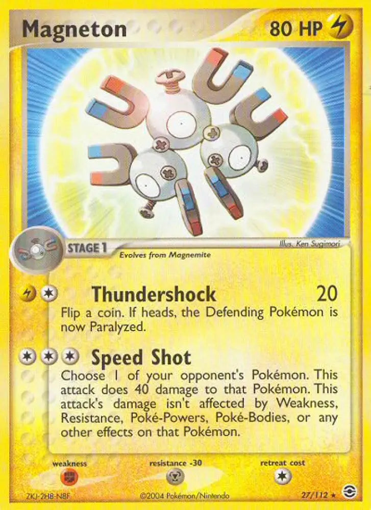 Magneton (27/112) [EX: FireRed & LeafGreen] - Pokemon Single