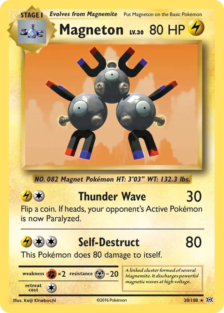 Magneton (38/108) (Theme Deck Exclusive) [XY: Evolutions] - Pokemon Single